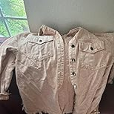 🔥Hot 50% Sale OFF🔥 💕 Women's Raw Edge Ripped Denim Jacket