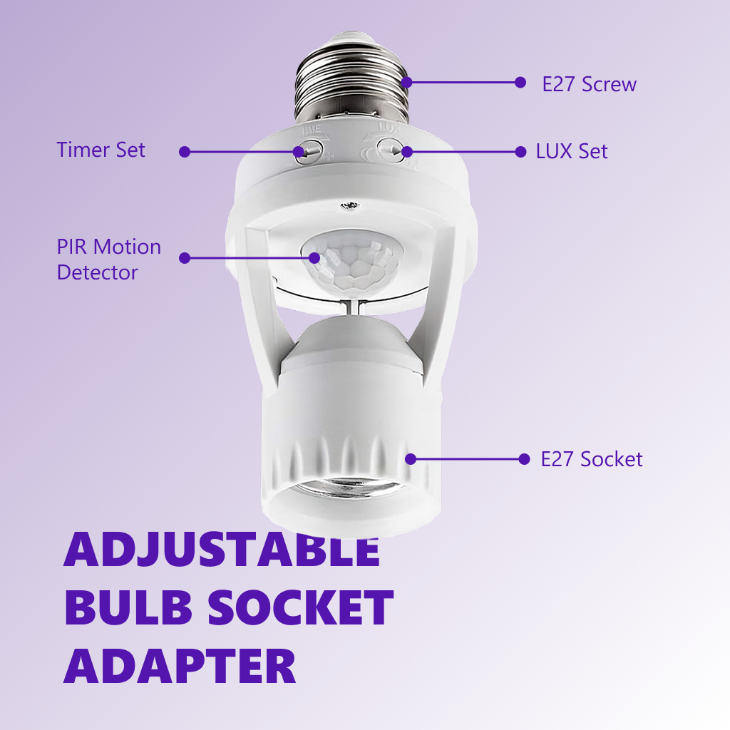 🔥 Hot Sale Today 50% OFF 🔥Motion Sensor Light Socket