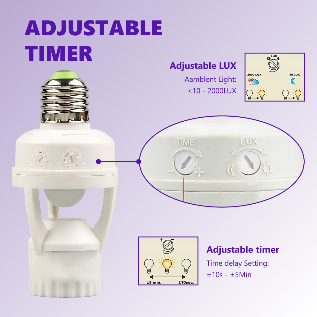 🔥 Hot Sale Today 50% OFF 🔥Motion Sensor Light Socket